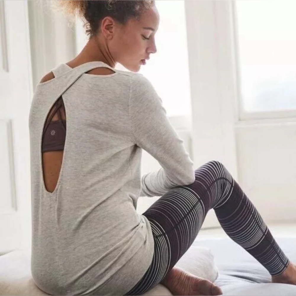 Athleta Expanse Stripe Chaturanga High Rise Leggings S